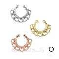 Nose Body Jewelry Gold Plated 14G Septum Indian Body Jewelry